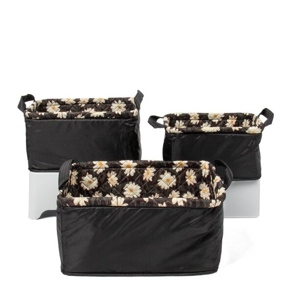 LUG Crescendo 3pc Reversible Storage Bins - Autumn Daisies - Picture 3 of 10